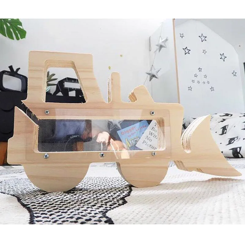 Ins Nordic Decoration Money Boxes Coin Bank For Children Four Kind Of Cute car forklift Transparent Wood Decoration Design Box
Ins Nordic Decoration Money Boxes Coin Bank For Children Four Kind Of Cute car forklift Transparent Wood Decoration Design Box