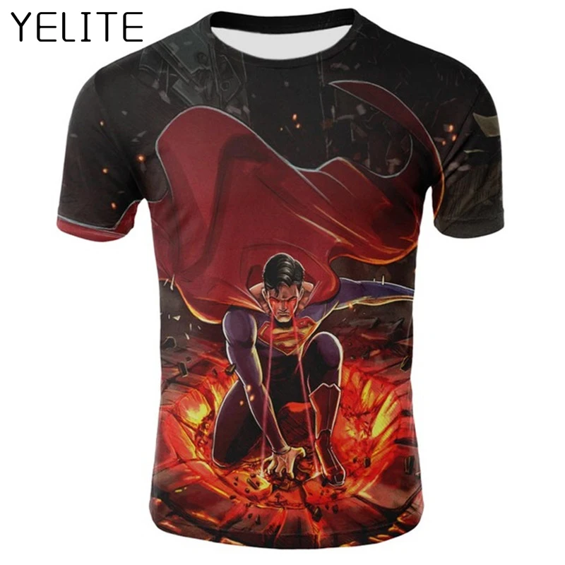 YELITE 3D Print Super Hero Superman Printed T-shirts Funny Tops Tees Short Sleeve 2019 Cool Mens O-Neck Clothing Summer Tshirt
YELITE 3D Print Super Hero Superman Printed T-shirts Funny Tops Tees Short Sleeve 2019 Cool Mens O-Neck Clothing Summer Tshirt