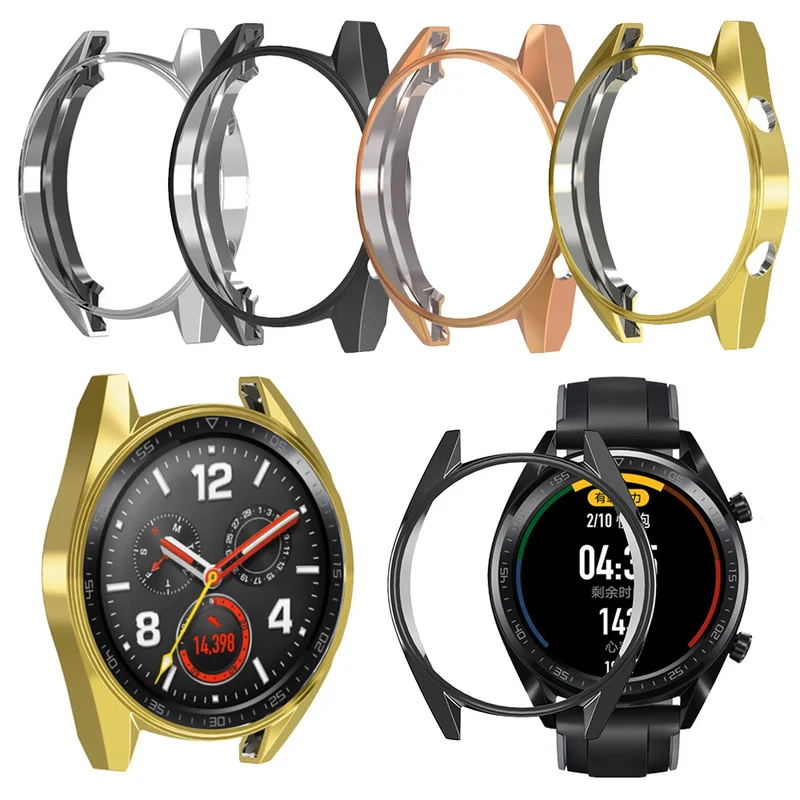 ТПУ тонкий защитный чехол для умных часов Huawei Watch GT рамка с защитой от царапин