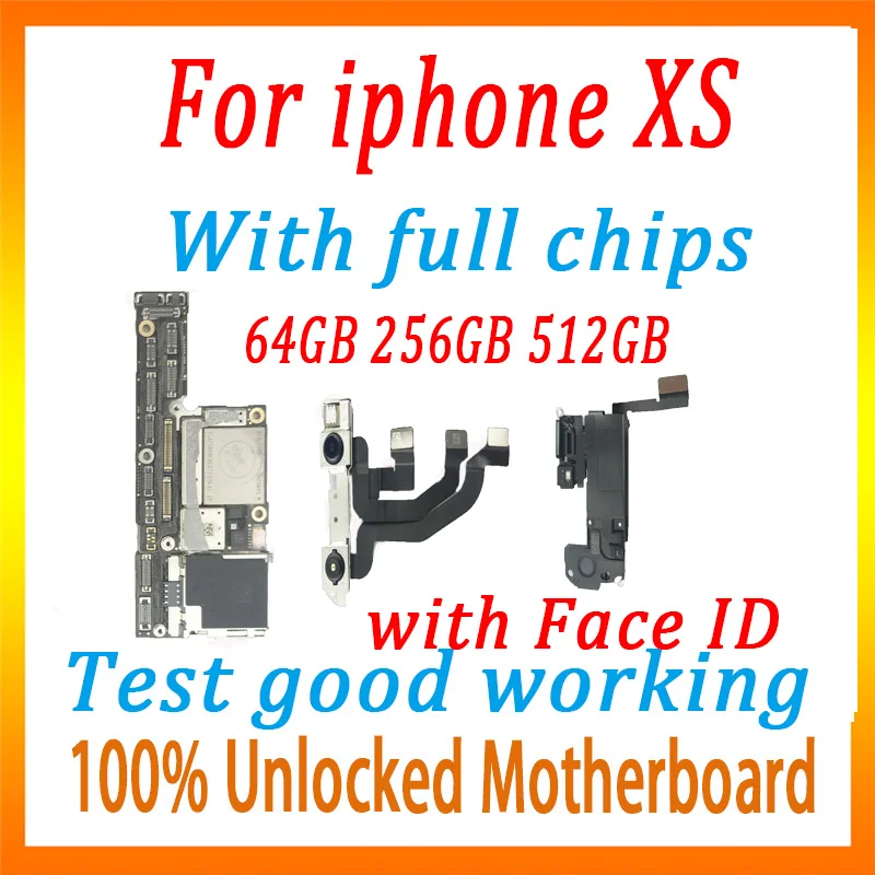 Factory logic board For iPhone XS with Face ID motherboard for iphone XS 100% Unlocked mainboard high quality 64GB 256GB 512GB
Factory logic board For iPhone XS with Face ID motherboard for iphone XS 100% Unlocked mainboard high quality 64GB 256GB 512GB