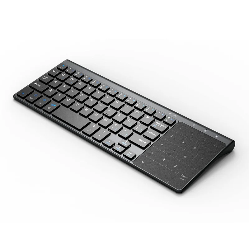2.4G Wireless Mini Keyboard with Touchpad and Numpad for Windows PC,Laptop,Ios pad,Smart TV,HTPC IPTV,Android Box
2.4G Wireless Mini Keyboard with Touchpad and Numpad for Windows PC,Laptop,Ios pad,Smart TV,HTPC IPTV,Android Box