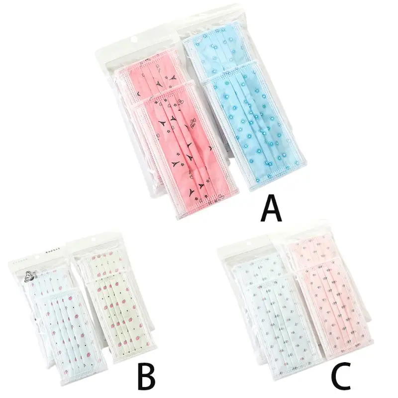 10Pcs/Set Women Girls Disposable Dustproof Face Mouth Mask Cartoon Printed Respirator 3 Layers Earloop Protective Cover
10Pcs/Set Women Girls Disposable Dustproof Face Mouth Mask Cartoon Printed Respirator 3 Layers Earloop Protective Cover