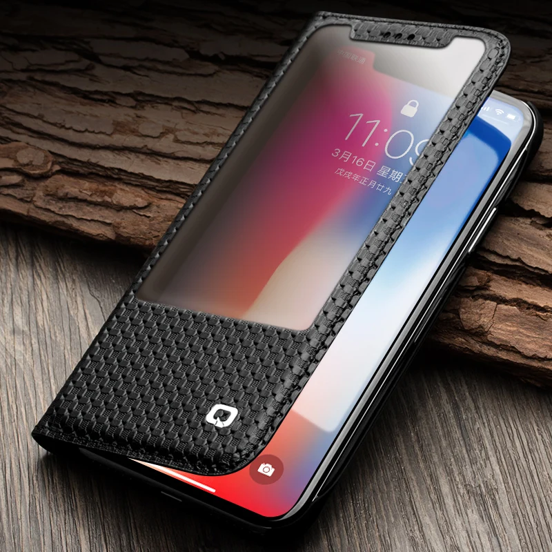 QIALINO Genuine Leather Business style Cover for iPhone X Window Flip Pure Handmade Luxury Case for iPhone X for 5.8 inch
QIALINO Genuine Leather Business style Cover for iPhone X Window Flip Pure Handmade Luxury Case for iPhone X for 5.8 inch