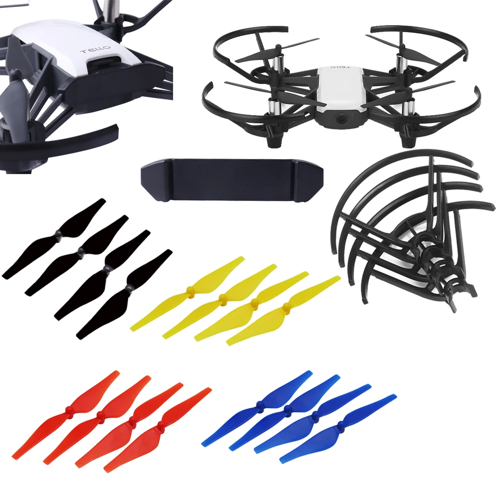 Mini Drone Propeller Blades + Battery Buckle Clip Holder + Propeller Protective Guards for DJI Tello FPV Drone Accessories
Mini Drone Propeller Blades + Battery Buckle Clip Holder + Propeller Protective Guards for DJI Tello FPV Drone Accessories