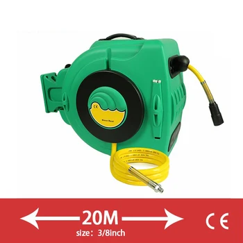 3/8 inch 20 meters removable PVC air hose reel Wall-Mounted Automatic Retractable Air Drum in/outlet male quick attach + 3/8"PT
3/8 inch 20 meters removable PVC air hose reel Wall-Mounted Automatic Retractable Air Drum in/outlet male quick attach + 3/8"PT
