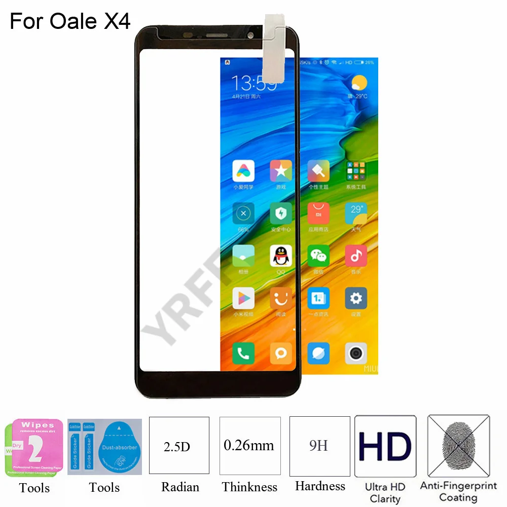 2PCS For Oale X4 Tempered Glass Protective Explosion-proof Screen Protector Film For Oale X4
2PCS For Oale X4 Tempered Glass Protective Explosion-proof Screen Protector Film For Oale X4