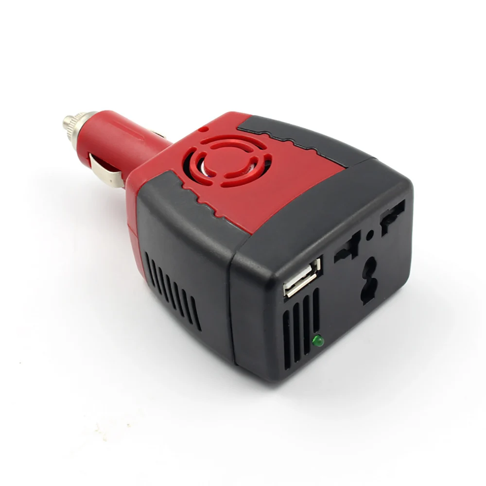 Car Inverter Power Supply 150W DC 12V to AC 220V 50Hz Converter Transformer Laptop Notebook Phone Charger Universal USB 2.1A
Car Inverter Power Supply 150W DC 12V to AC 220V 50Hz Converter Transformer Laptop Notebook Phone Charger Universal USB 2.1A