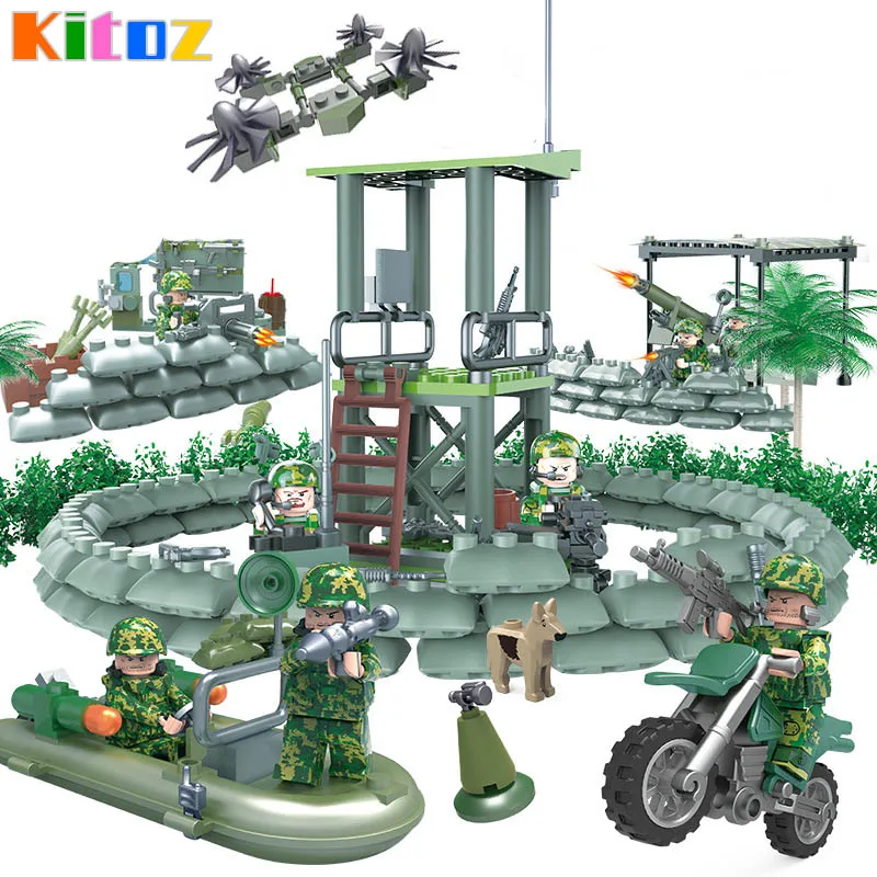 Kitoz Jungle Commandos Amphibious Special Forces Camouflage Army Figure Military War Building Block Toy Compatible with lego
Kitoz Jungle Commandos Amphibious Special Forces Camouflage Army Figure Military War Building Block Toy Compatible with lego