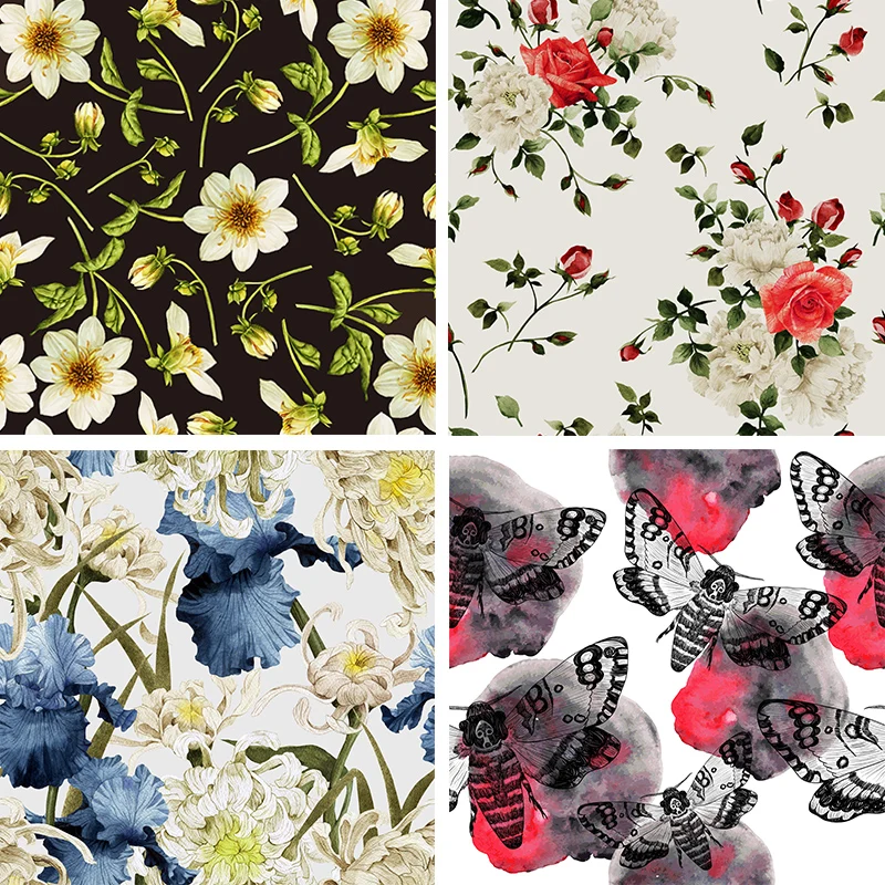 50cm*145cm Polyester fabric for dress multicolored floral printed colth thin stretch fabric diy Shirt clothing sewing patchwork
50cm*145cm Polyester fabric for dress multicolored floral printed colth thin stretch fabric diy Shirt clothing sewing patchwork