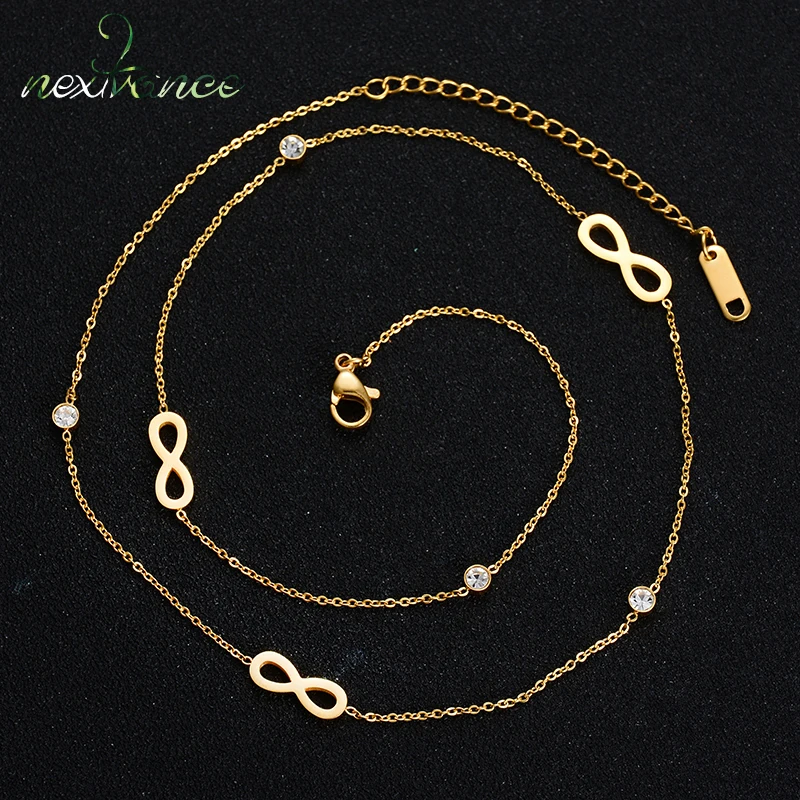 Nextvance Simple Cubic Zircon Long Chain Necklace Three Tones Infinity Forever Love Necklaces for Girlfriend Birthday Gift Colar
Nextvance Simple Cubic Zircon Long Chain Necklace Three Tones Infinity Forever Love Necklaces for Girlfriend Birthday Gift Colar