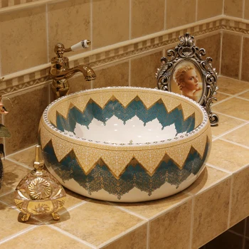 Europe Style antique Countertop Ceramic wash basin Bathroom Basin Bathroom Sink porcelain decorative sink imitation marble
Europe Style antique Countertop Ceramic wash basin Bathroom Basin Bathroom Sink porcelain decorative sink imitation marble