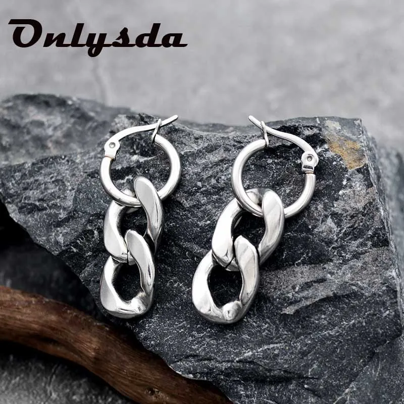 Onlysda Long Thick Link Chain Earrings For Women Gold Silver Color Stud Earring Zirconia Ear man/Female Jewelry Gifts ES116
Onlysda Long Thick Link Chain Earrings For Women Gold Silver Color Stud Earring Zirconia Ear man/Female Jewelry Gifts ES116