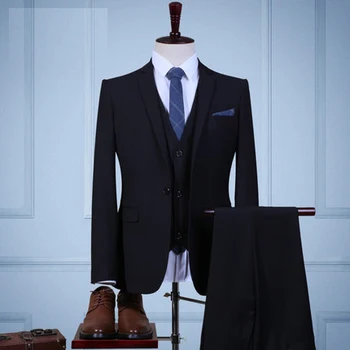 New 3 Pieces Wedding Suits Men (Jacket+Pants+vest+tie) Tailor Made Groom Suit Groomsman Suits Single Breasted Suits for Men
New 3 Pieces Wedding Suits Men (Jacket+Pants+vest+tie) Tailor Made Groom Suit Groomsman Suits Single Breasted Suits for Men