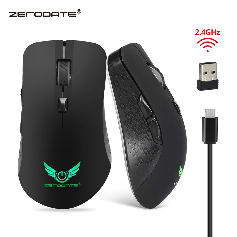 ZERODATE Rechargeable 2400 DPI 2.4G Wireless Portable Mobile Mouse 6-Button Built-in Battery USB Optical mice for PC Laptop
ZERODATE Rechargeable 2400 DPI 2.4G Wireless Portable Mobile Mouse 6-Button Built-in Battery USB Optical mice for PC Laptop