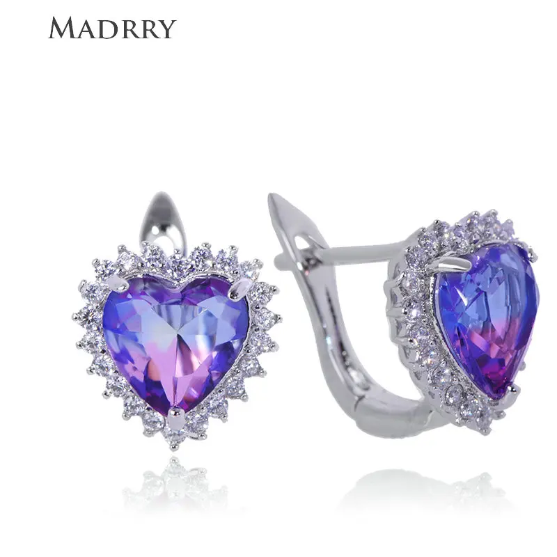 Madrry Latest Exquisite Heart Shape Stud Earrings Shining Rhinestone Jewelry For Women Girls Banquet Zircon Ear Accessories Gift
Madrry Latest Exquisite Heart Shape Stud Earrings Shining Rhinestone Jewelry For Women Girls Banquet Zircon Ear Accessories Gift