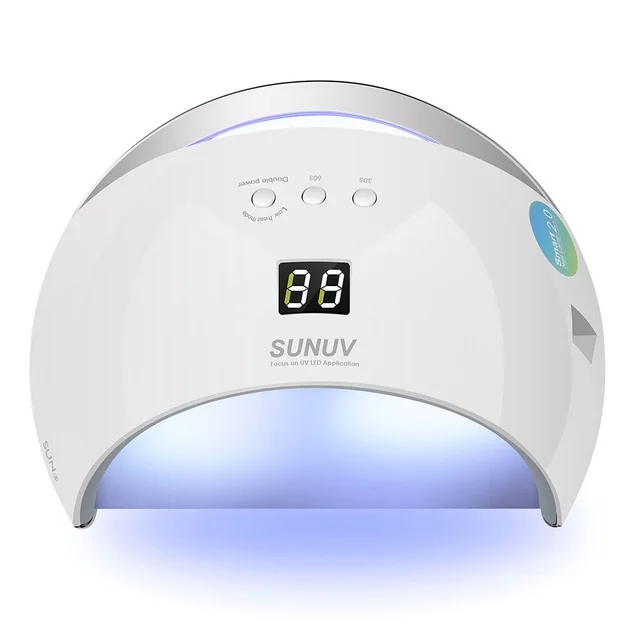 SUNUV New Smart SUN6 UV Light LED Lamp Nail Dryers 48W UV Nail LED Nail Drying Machine For Curing Nail Gel Polish Dryer Art Tool
SUNUV New Smart SUN6 UV Light LED Lamp Nail Dryers 48W UV Nail LED Nail Drying Machine For Curing Nail Gel Polish Dryer Art Tool