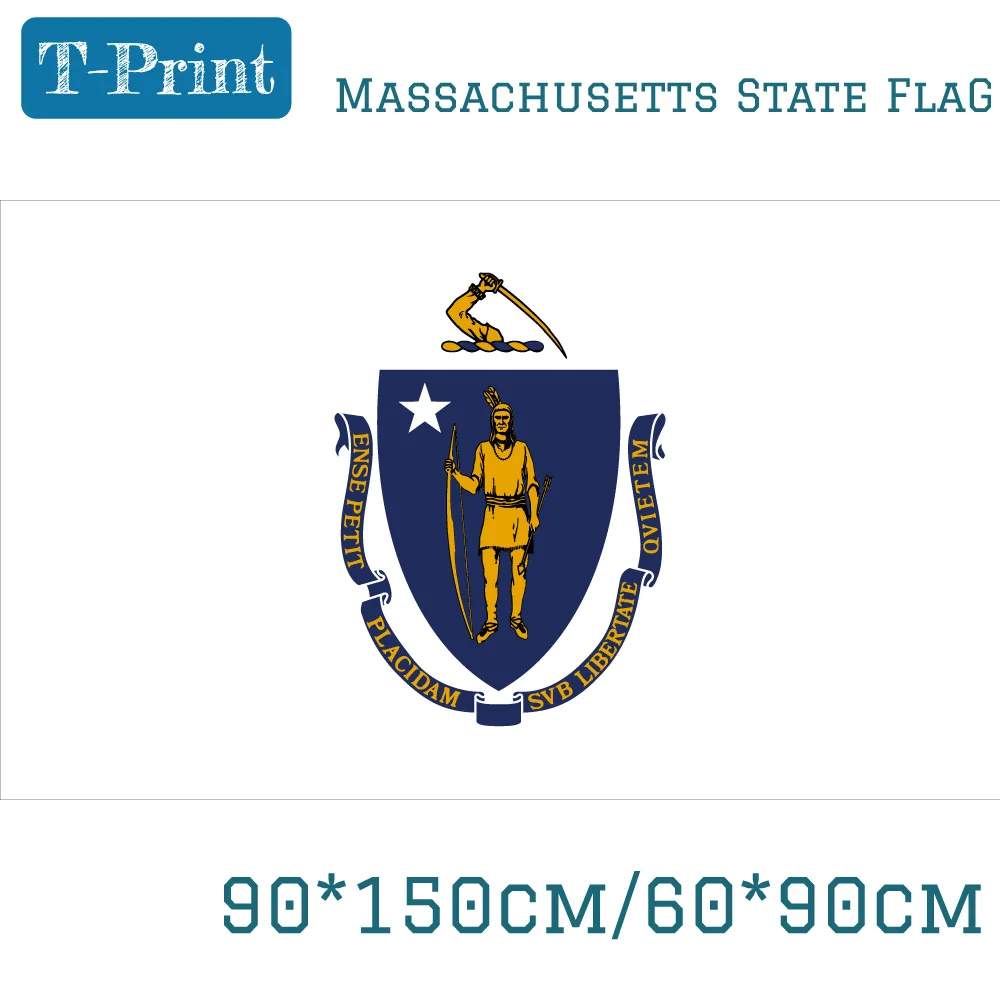 60*90cm 150x90cm State Of Massachusetts Flag USA Flag 3x5ft Banner With Brass Grommets For Home Decoration
60*90cm 150x90cm State Of Massachusetts Flag USA Flag 3x5ft Banner With Brass Grommets For Home Decoration