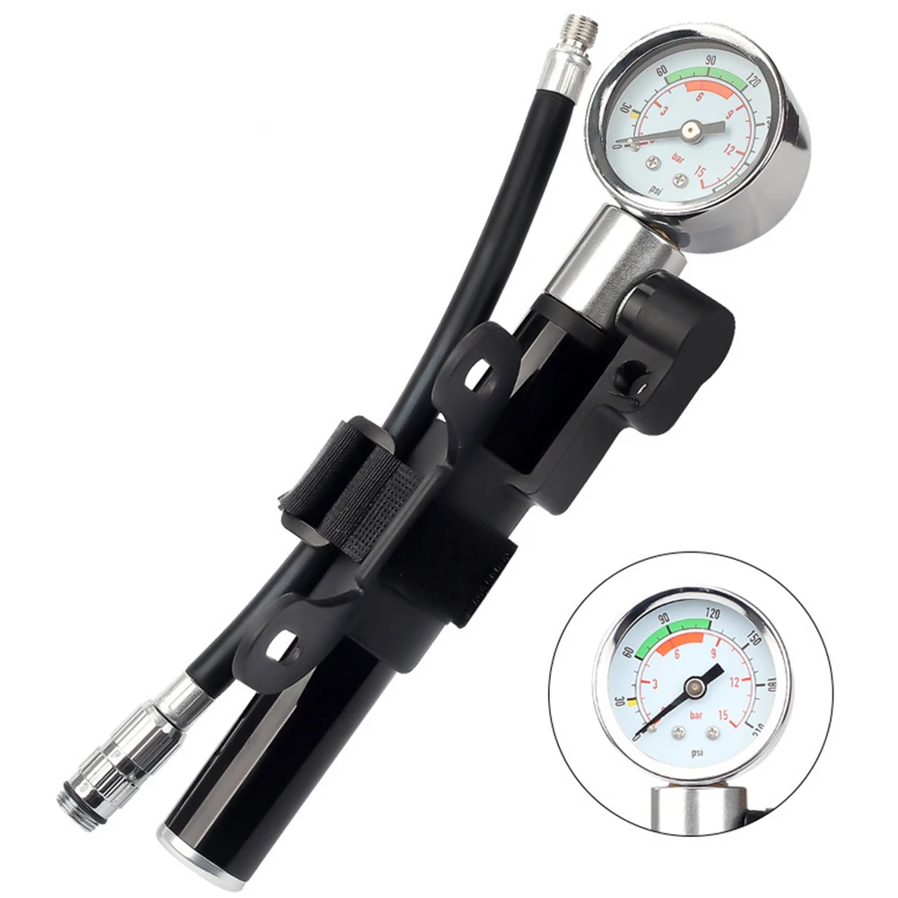 Manual Pump Riding Universal Presta Balls Portable Aluminum Alloy Pressure Gauge Schrader Mini Inflator For Bicycle
Manual Pump Riding Universal Presta Balls Portable Aluminum Alloy Pressure Gauge Schrader Mini Inflator For Bicycle