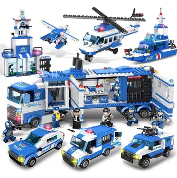 8 in 1 /6 In 1 City Police Station Toys Weapon Gun Block building block toys for children Compatible Lepining Classic Toys
8 in 1 /6 In 1 City Police Station Toys Weapon Gun Block building block toys for children Compatible Lepining Classic Toys