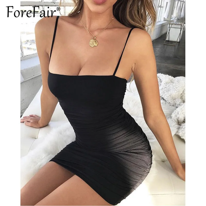 Forefair Spaghetti Strap Summer Short Dress Women Ruched Sleeveless Sexy Mini Bodycon Dress 2018 Party Dresses Vestidos
Forefair Spaghetti Strap Summer Short Dress Women Ruched Sleeveless Sexy Mini Bodycon Dress 2018 Party Dresses Vestidos