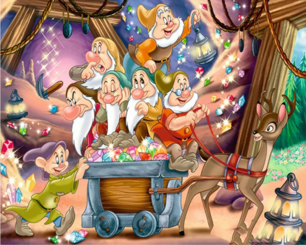 5D DIY Mosaic Embroidery Seven Dwarfs Diamond Painting Full square Rhinestone cross stitch Needlework
5D DIY Mosaic Embroidery Seven Dwarfs Diamond Painting Full square Rhinestone cross stitch Needlework