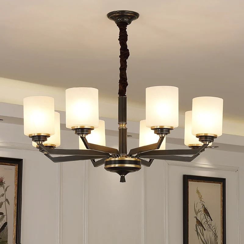 Living room suspended lamps Chinese style suspension luminaires LED chandelier Copper lighting fixtures bedroom hanging lights
Living room suspended lamps Chinese style suspension luminaires LED chandelier Copper lighting fixtures bedroom hanging lights