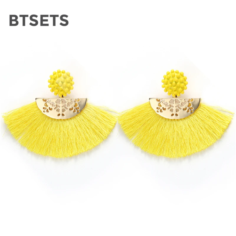 BTSETS Yellow Tassel Earrings For Women Ethnic Summer Style Round Dangle Drop Earrings Bohemian Long Statement Earring Jewelry
BTSETS Yellow Tassel Earrings For Women Ethnic Summer Style Round Dangle Drop Earrings Bohemian Long Statement Earring Jewelry