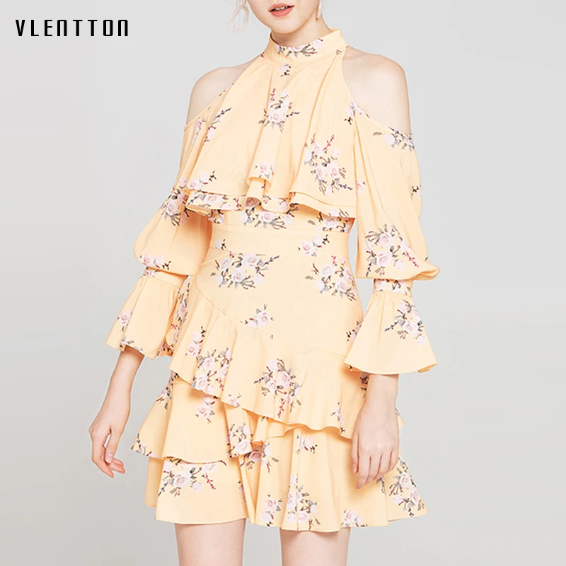 Summer Chiffon Sexy Off Shoulder Mini Dress Women Floral Print Ruffles Halter A-Line Elegant Party Ladies Dresses Vestidos Mujer
Summer Chiffon Sexy Off Shoulder Mini Dress Women Floral Print Ruffles Halter A-Line Elegant Party Ladies Dresses Vestidos Mujer