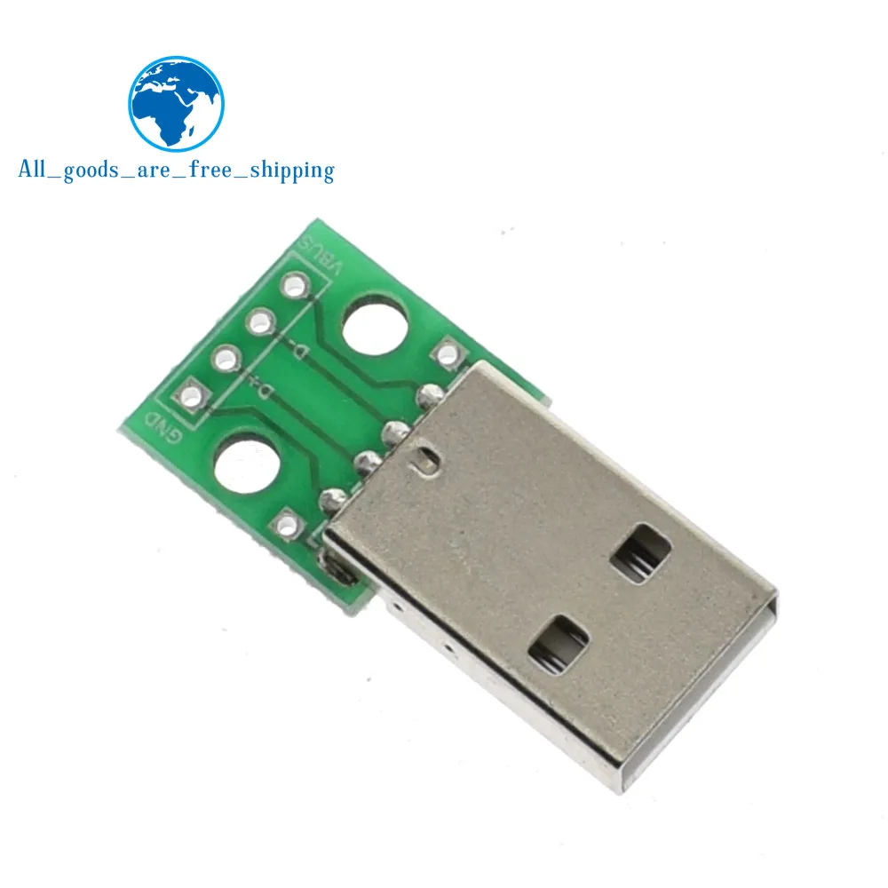 TZT 1PCS USB Male Head Turn Dip Module 2.54mm Dip 4P Turn Dip Has Welding Mobile Power Cable
TZT 1PCS USB Male Head Turn Dip Module 2.54mm Dip 4P Turn Dip Has Welding Mobile Power Cable