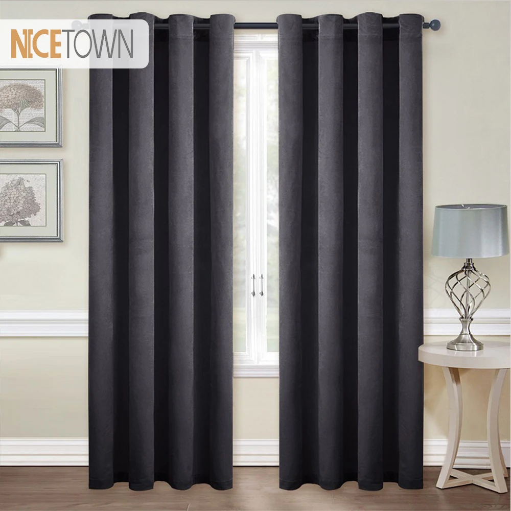 NICETOWN European and American Style Grommet Velvet Blackout Room Darkening Curtains /Drapes for Living room, Single Panel
NICETOWN European and American Style Grommet Velvet Blackout Room Darkening Curtains /Drapes for Living room, Single Panel