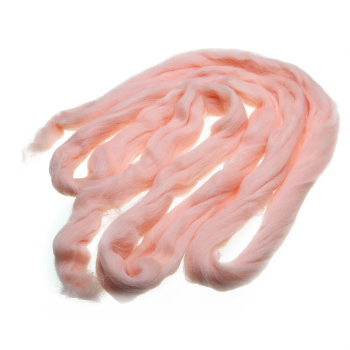 Pale Coral Merino Roving Felting Wool Fiber Dyed Wool Tops 50g Sewing DIY Needle Felting for Halloween Christmas Party Decor