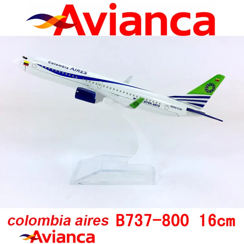 Boeing B737-800 16CM AVIANCA Aires Airline 1/400 SCALE Aircraft Model Toy Aircraft Die Casting Plastic Alloy Aircraft Home Decor
Boeing B737-800 16CM AVIANCA Aires Airline 1/400 SCALE Aircraft Model Toy Aircraft Die Casting Plastic Alloy Aircraft Home Decor