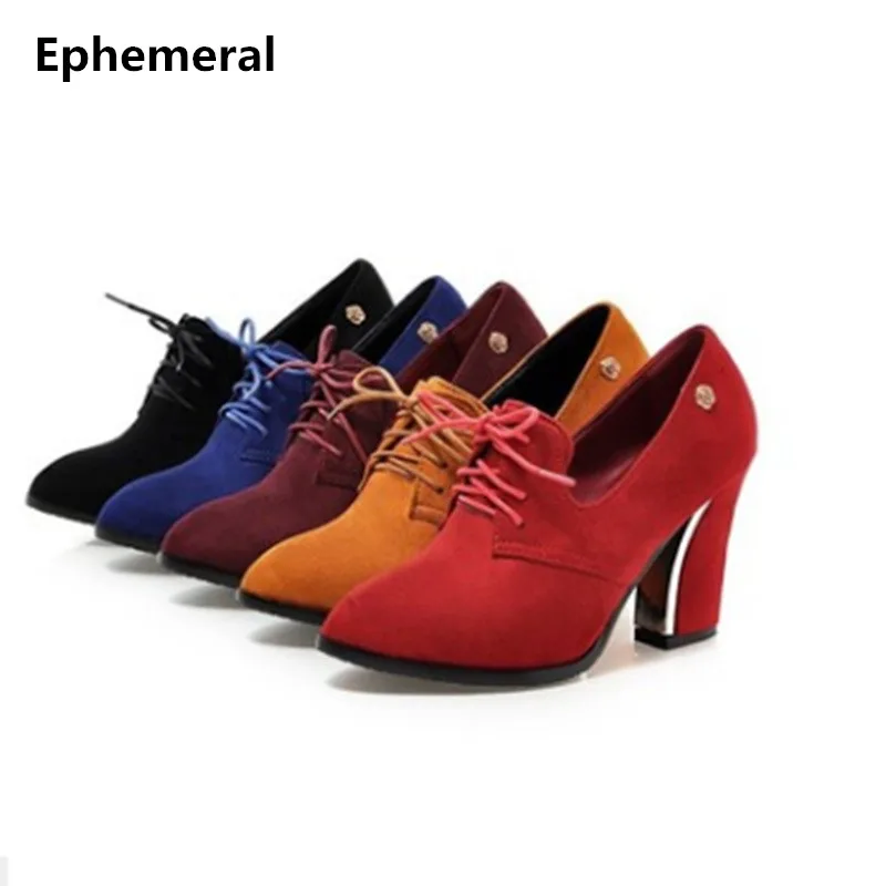 Lady Sequined Nubuck Leather lace-up botas Plus size 48 Pointed toe Square High heels boots Shoes Women Pumps Feminina Red blue
Lady Sequined Nubuck Leather lace-up botas Plus size 48 Pointed toe Square High heels boots Shoes Women Pumps Feminina Red blue