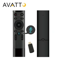 AVATTO Voice Control Fly Air Mouse For Gyro Sensing Game, 2.4GHz Wireless Microphone Remote Control For Smart TV,Android Box PC image