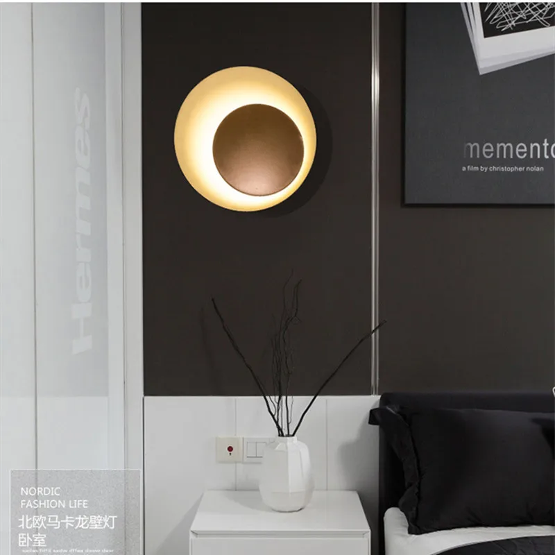 Nordic Loft Art Multicolor Bedside Led Wall Lamp Creative Eclipse Wall Lighting Study Coffee Shop Aisle Lights Free Shipping
Nordic Loft Art Multicolor Bedside Led Wall Lamp Creative Eclipse Wall Lighting Study Coffee Shop Aisle Lights Free Shipping