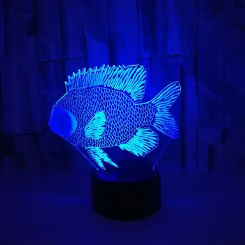 Tilapia mossambica 3d Table Lamp Fish LED Night Light Luminaria Colorful Animal Mood Atmosphere Bedroom Sleep Lighting Gift
Tilapia mossambica 3d Table Lamp Fish LED Night Light Luminaria Colorful Animal Mood Atmosphere Bedroom Sleep Lighting Gift