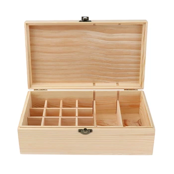 Natural Wood Essential Oil Display Storage Carrier Case Box Holder for 16pcs 15ml Vials & 2pcs 100ml Bottles
Natural Wood Essential Oil Display Storage Carrier Case Box Holder for 16pcs 15ml Vials & 2pcs 100ml Bottles