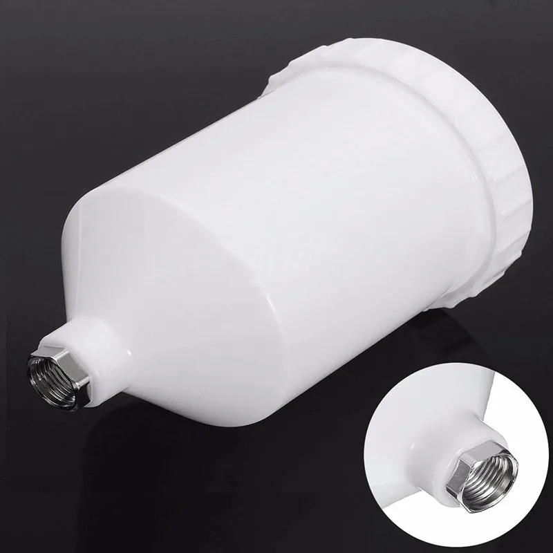 1pcs Auto Car Spray Paint Airbrush Cup Pot Car Plastic Air Gravity Feed 600ml Capacity Car Care Tools High Quality