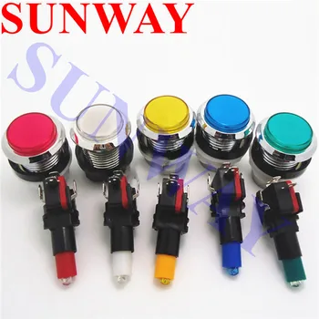 Free shipping 10pcs/lot Small round CHROME Plated illuminated arcade push button 12v LED Arcade Push Button with microswitch 
Free shipping 10pcs/lot Small round CHROME Plated illuminated arcade push button 12v LED Arcade Push Button with microswitch