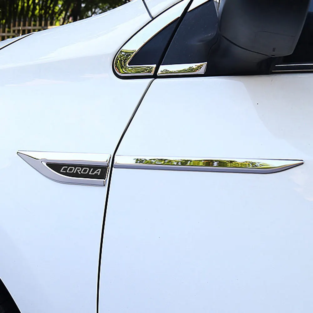 1 Pair Car-Styling Side Door Fender Emblem Decal Body Moldings For Toyota Corolla 2017 2018 2019 2020 Accessories
1 Pair Car-Styling Side Door Fender Emblem Decal Body Moldings For Toyota Corolla 2017 2018 2019 2020 Accessories