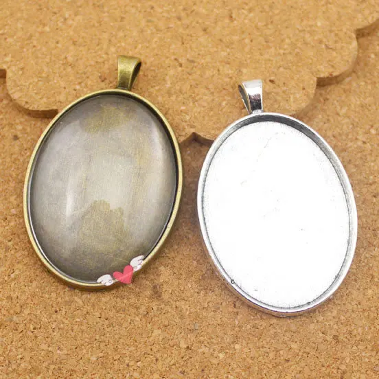 5pcs Antique Silver/Antique Bronze/Copper Oval Base Setting Bezel Tray Pendant Charm/Finding,fit 30mmx40mm Oval Cabochon/Cameo
5pcs Antique Silver/Antique Bronze/Copper Oval Base Setting Bezel Tray Pendant Charm/Finding,fit 30mmx40mm Oval Cabochon/Cameo