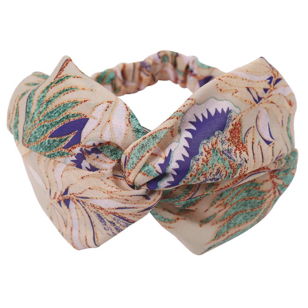 Summer Print Cross Headband For Lady Girl Twisted Knot Hairband Chiffon Wide Elastic Turban Hair Accessories Headwrap Fashion
Summer Print Cross Headband For Lady Girl Twisted Knot Hairband Chiffon Wide Elastic Turban Hair Accessories Headwrap Fashion