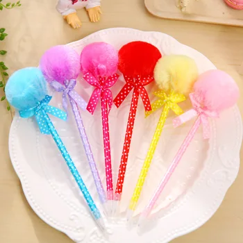 Free shipping 40pcs/pack Hot-sell korea stationery aesthetic bow polka plush fur ball ballpoint pen blue ink 0.5mm gift prize
Free shipping 40pcs/pack Hot-sell korea stationery aesthetic bow polka plush fur ball ballpoint pen blue ink 0.5mm gift prize