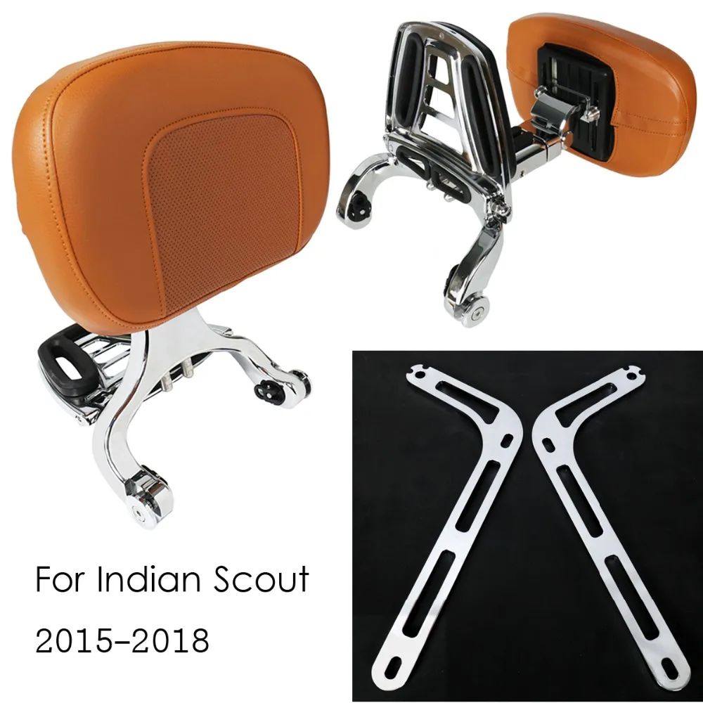 Chrome Fixed Mount&Brown Driver Passenger Backrest Kits For 2015 2016 2017 2018 Indian Scout Models
Chrome Fixed Mount&Brown Driver Passenger Backrest Kits For 2015 2016 2017 2018 Indian Scout Models