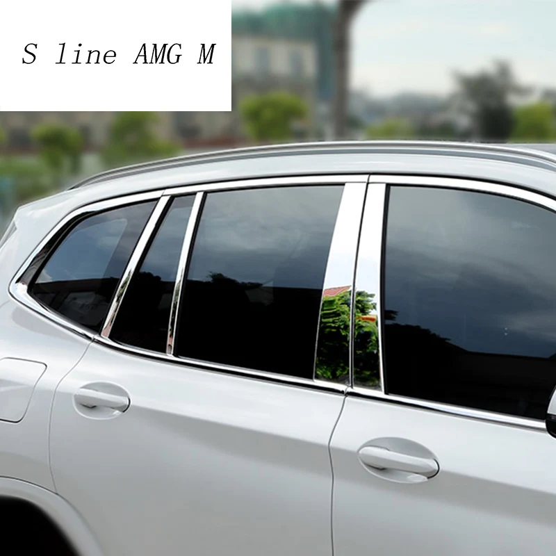 Car Styling Window B-pillars Decorative Cover Sticker stainless steel For BMW X3 G01 2018 Trim auto Accessories
Car Styling Window B-pillars Decorative Cover Sticker stainless steel For BMW X3 G01 2018 Trim auto Accessories