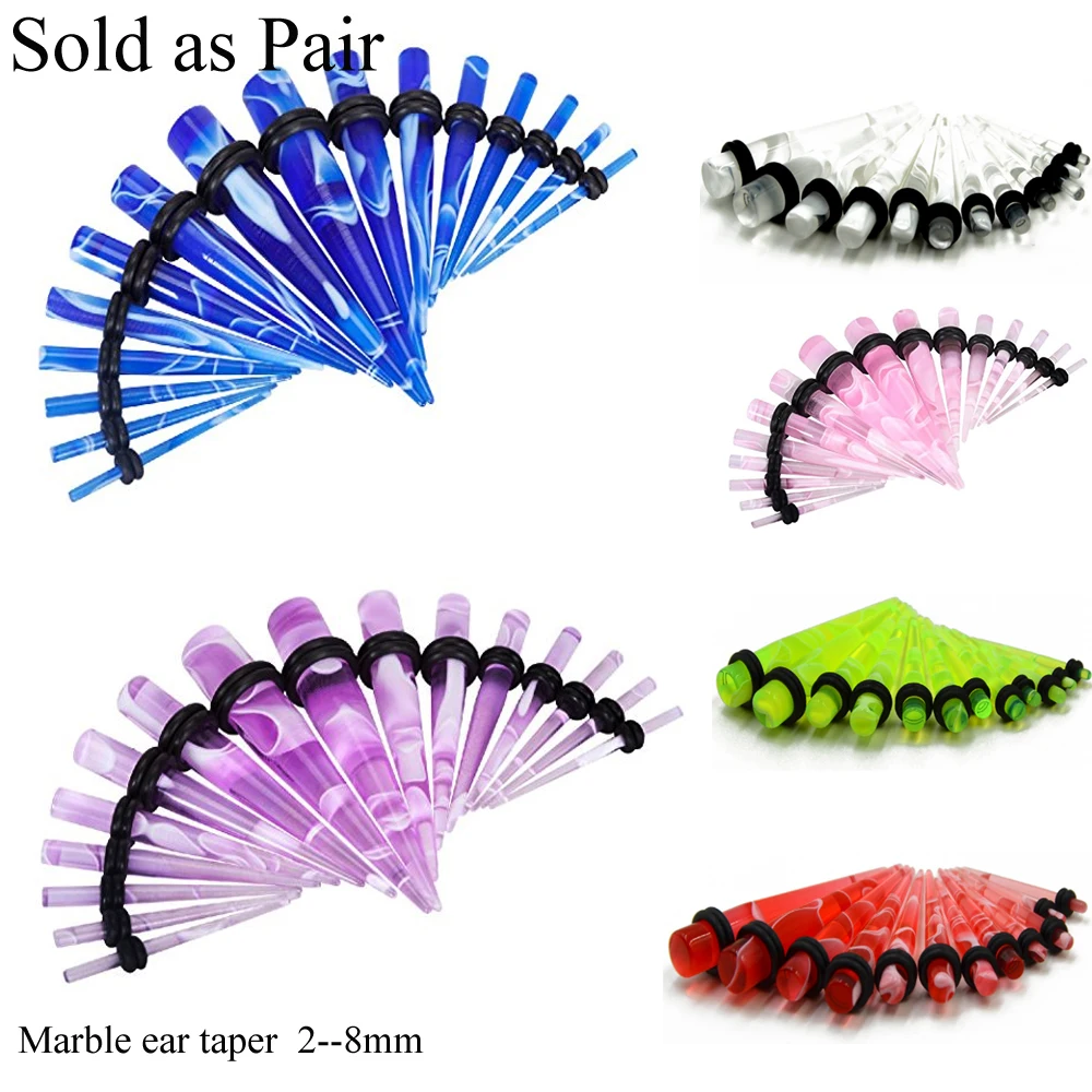2pcs 2-8mm Unisex Lava Acrylic Hyaline Tapers Gauges Expanders Marble Purple Ear Expander Plugs Stretching Kit Piercing
2pcs 2-8mm Unisex Lava Acrylic Hyaline Tapers Gauges Expanders Marble Purple Ear Expander Plugs Stretching Kit Piercing