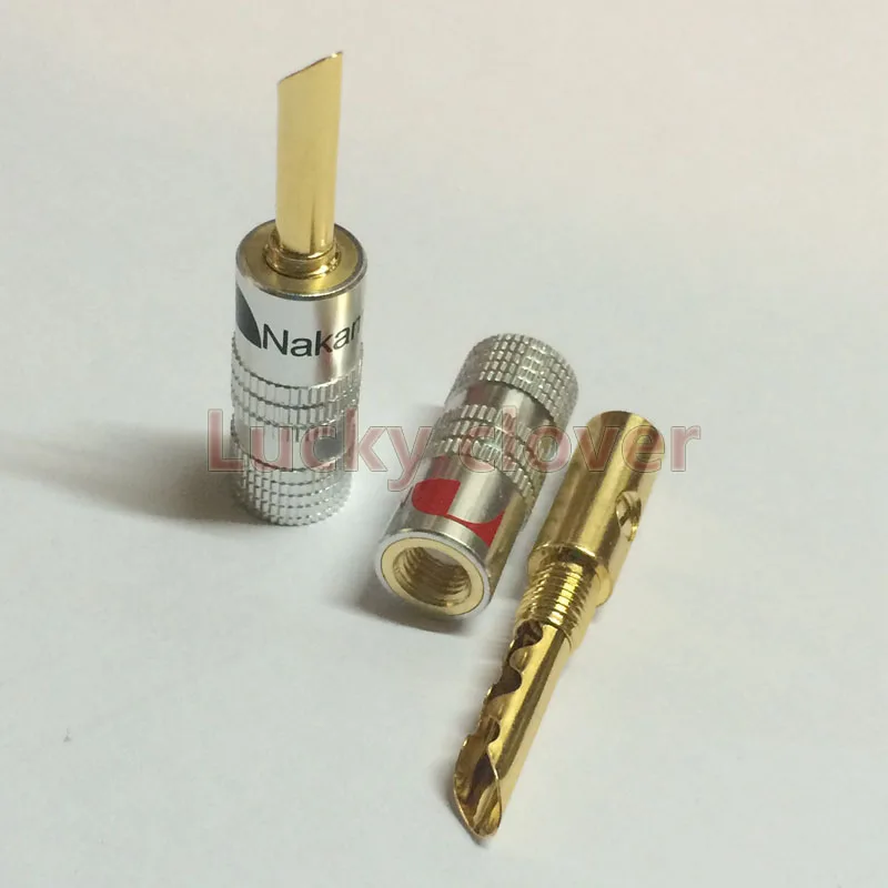 100pcs New Nakamichi Banana Plugs 24K Gold Speaker Hallow Banana Plugs Connector Red and Black Color 
100pcs New Nakamichi Banana Plugs 24K Gold Speaker Hallow Banana Plugs Connector Red and Black Color