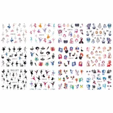 UPRETTEGO 12 PACKS/LOT NAIL ART KECANTIKAN AIR DECAL SLIDER NAIL STICKER BALLET DANCER GADIS MODE SWAN LIP TONGKAT BN889-900(China)