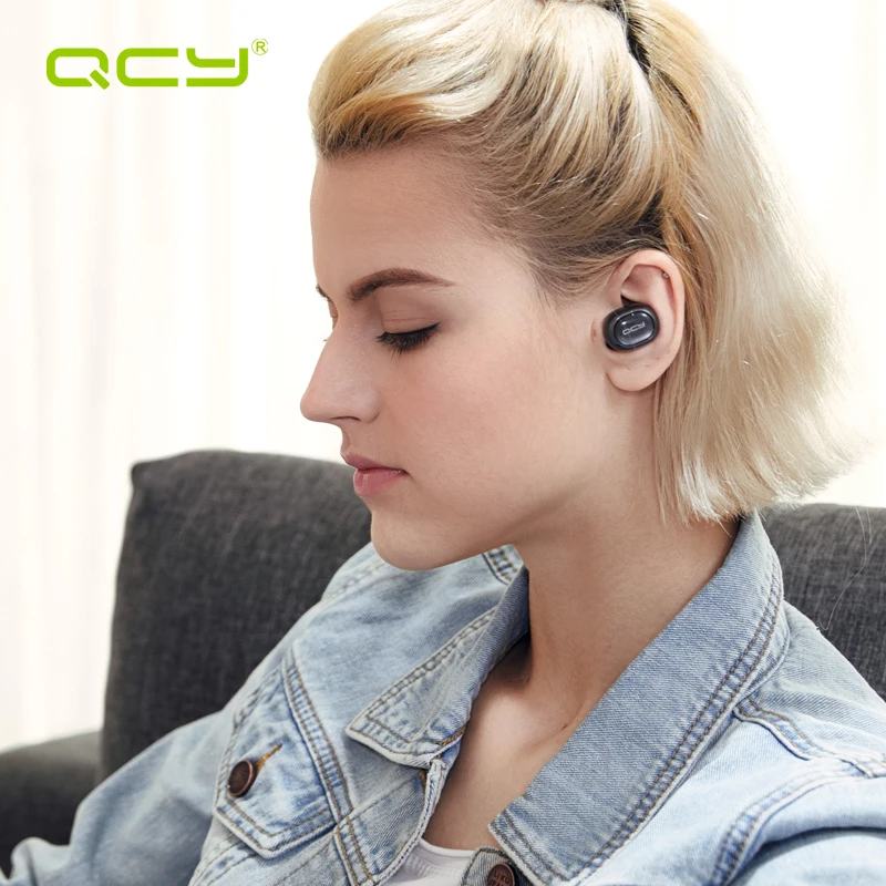 

QCY Q29 Bluetooth Headphones Mini TWS V4.2 Wireless Earphones Noise Cancelling Earbuds with Microphone & Charging Case