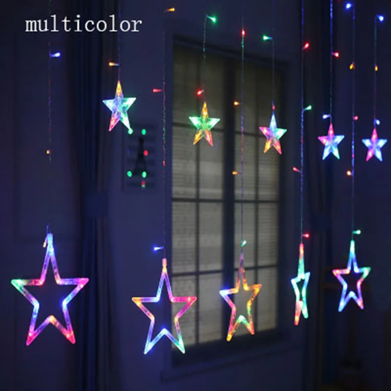 220V EU Plug LED Star Christmas Curtains lights Indoor/Outdoor Garland string fairy Lamp For Holiday Wedding Party Decoration
220V EU Plug LED Star Christmas Curtains lights Indoor/Outdoor Garland string fairy Lamp For Holiday Wedding Party Decoration